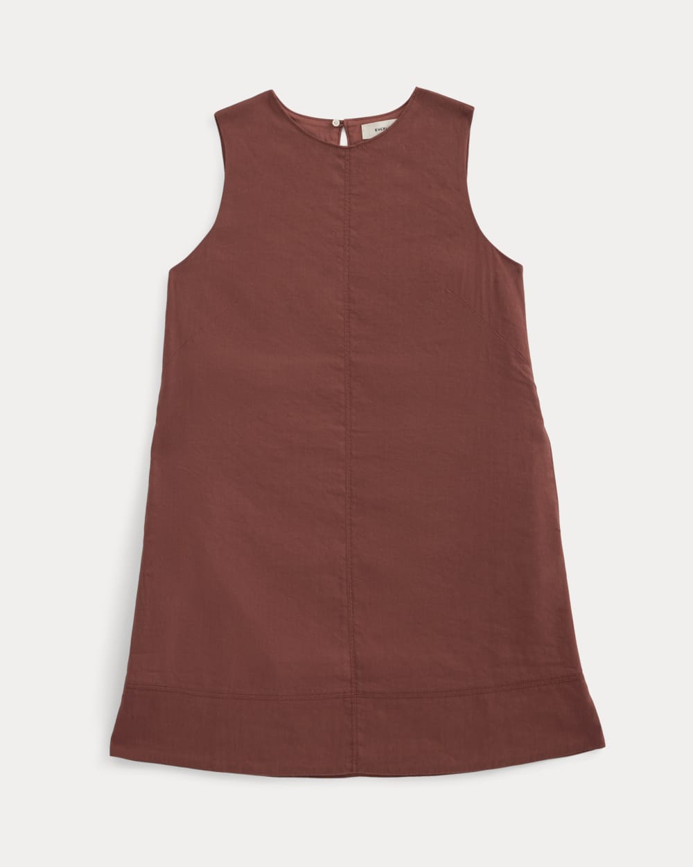 The Shift Dress in Stretch Linen | Henna Red