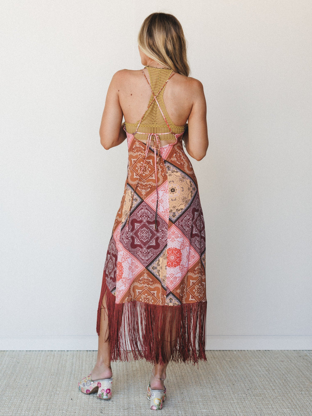 Wild Rose Tassel Dress - Multi