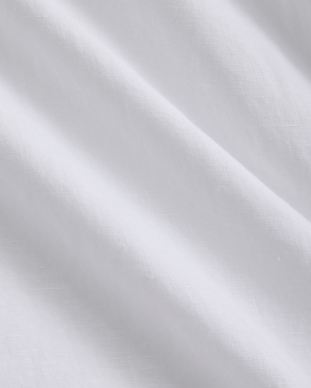 Mini Popover Shirtdress in Linen | White