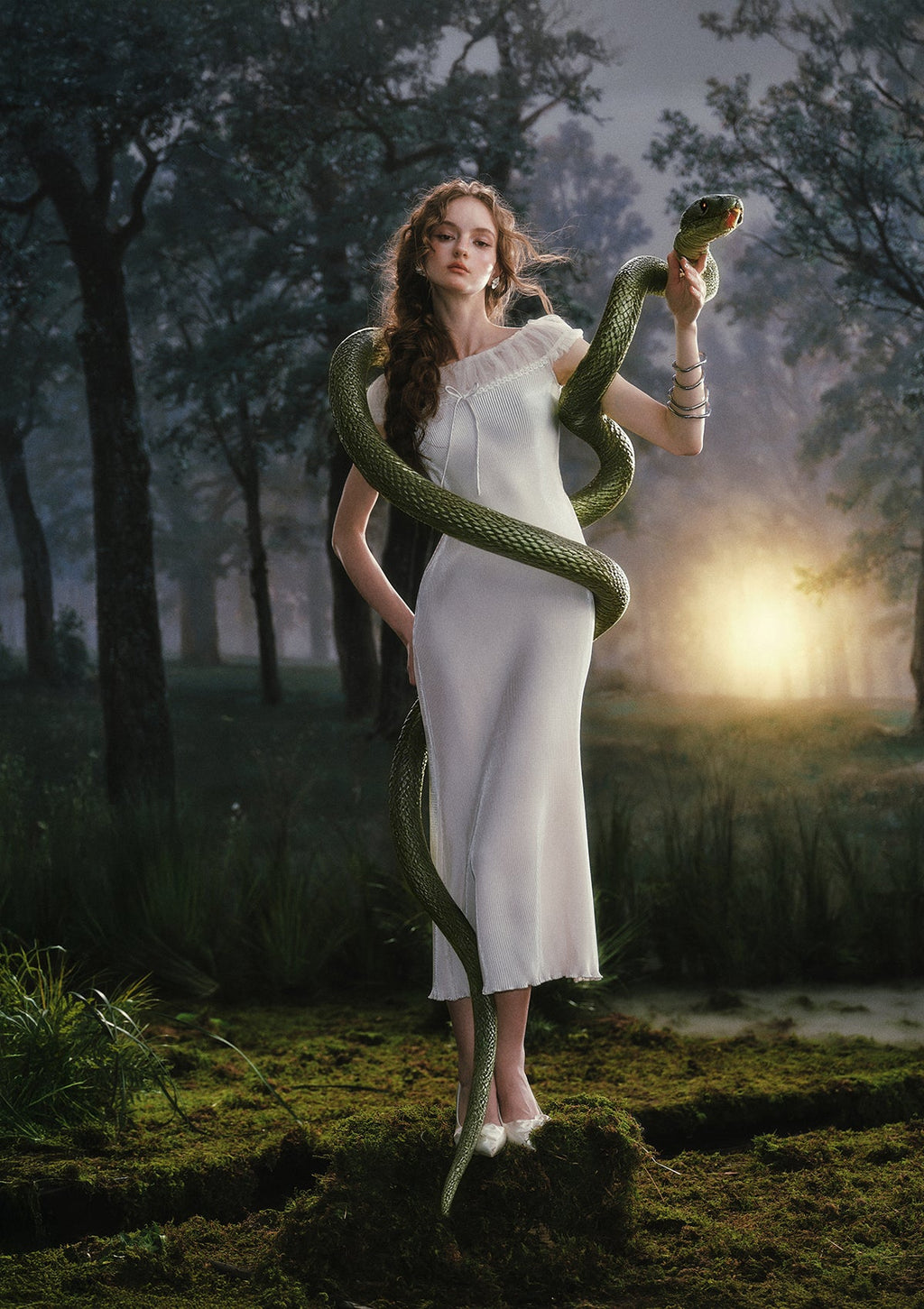Little White Serpent Dress