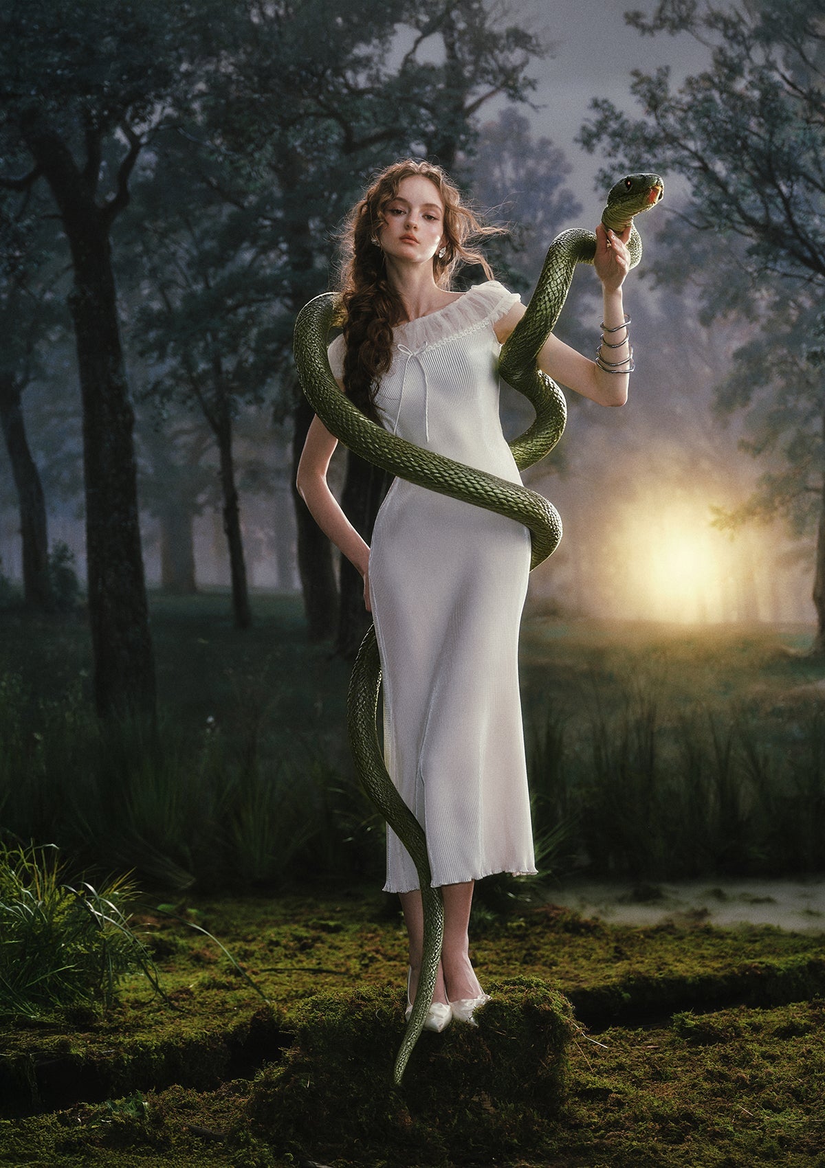 Little White Serpent Dress