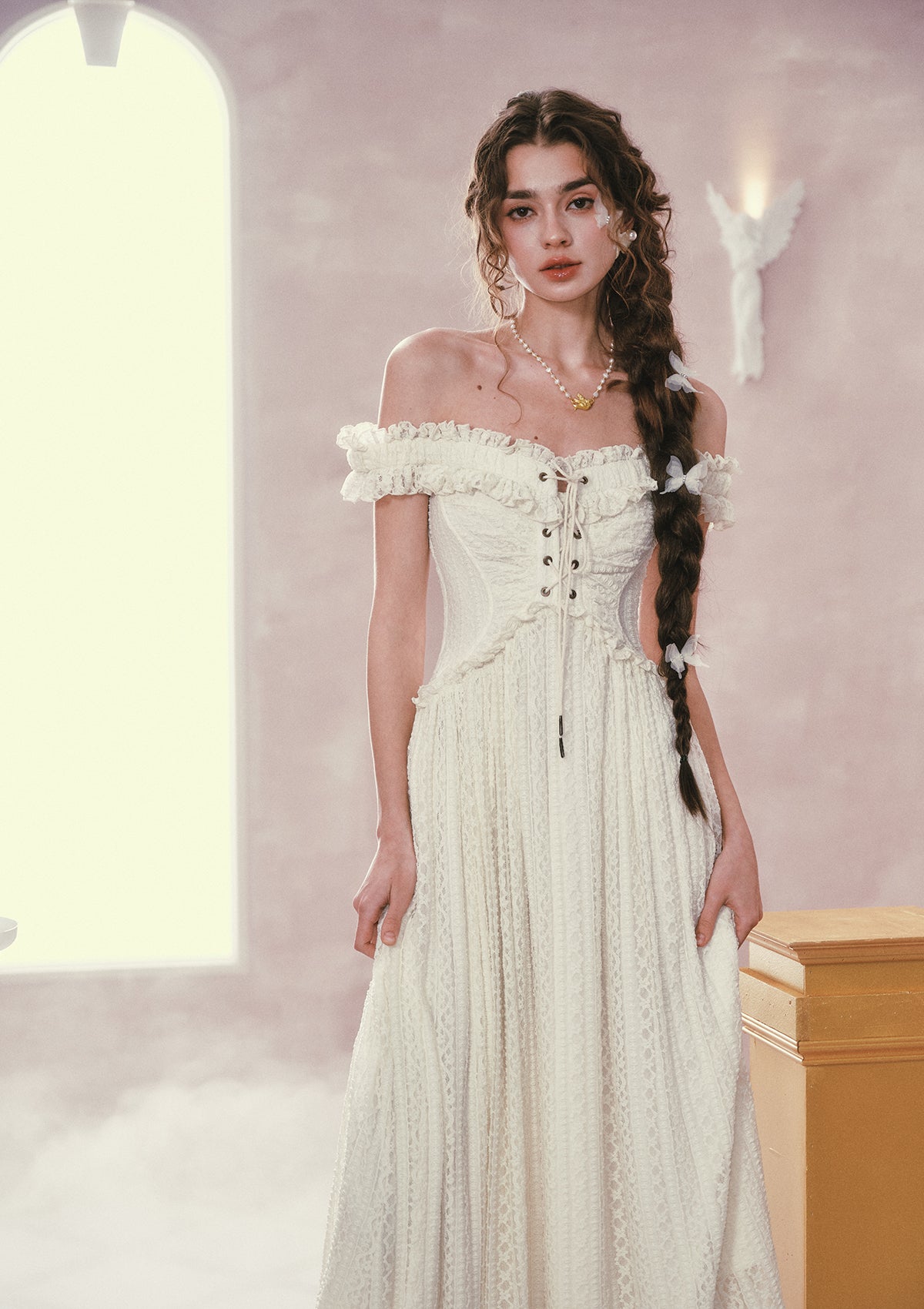 Twin Butterflies Corset Dress(Long)