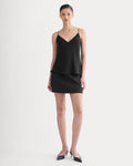 The Tie Back Cami in Washable Silk | Black