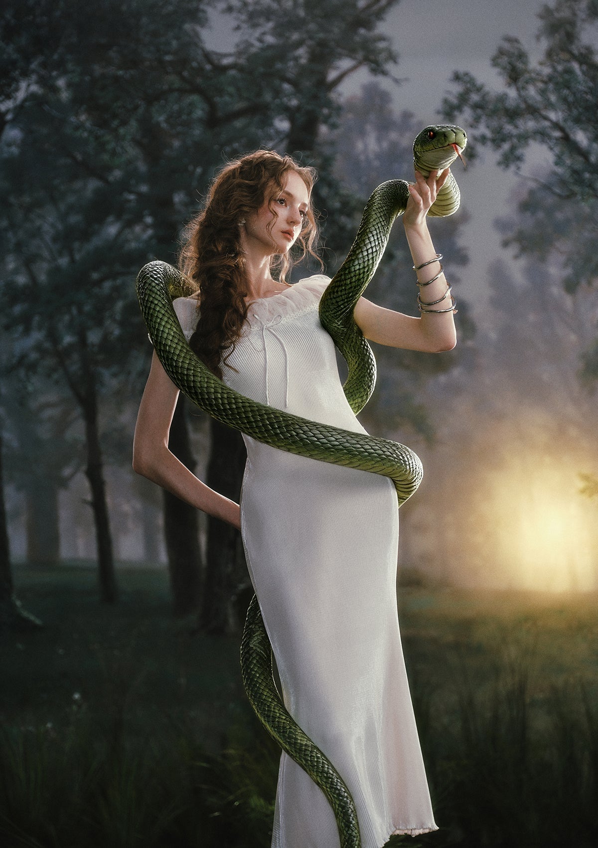 Little White Serpent Dress