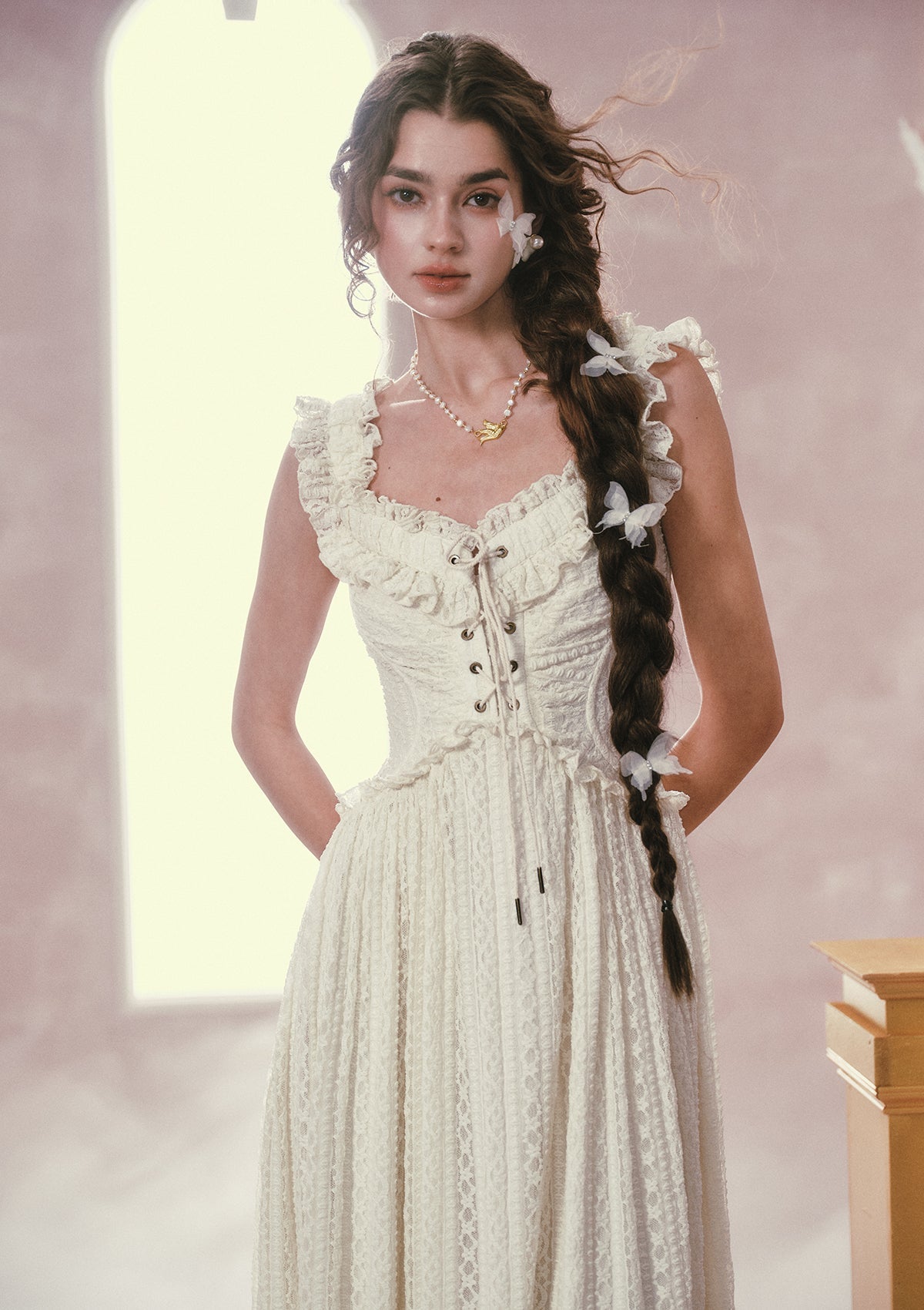 Twin Butterflies Corset Dress(Long)
