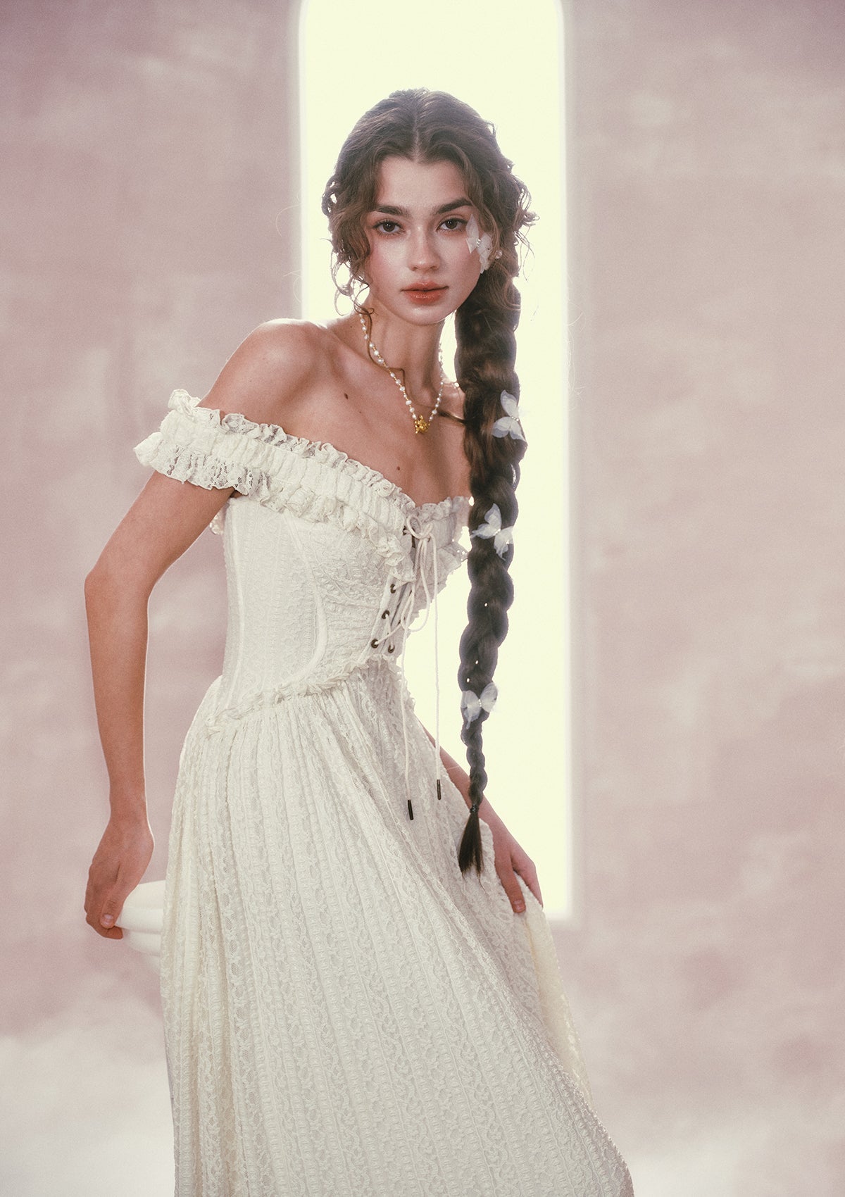 Twin Butterflies Corset Dress(Long)