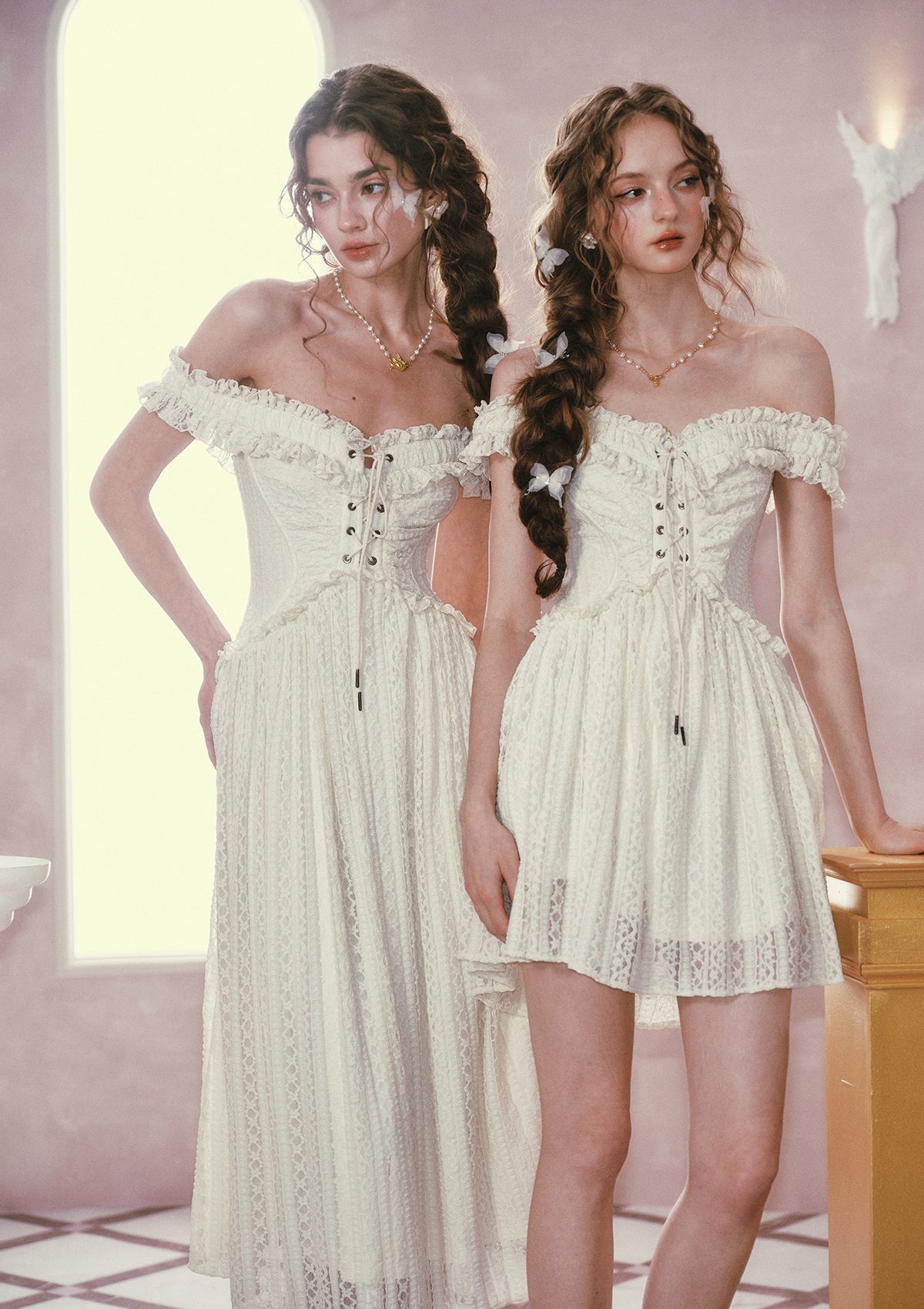 Twin Butterflies Corset Dress(Long)