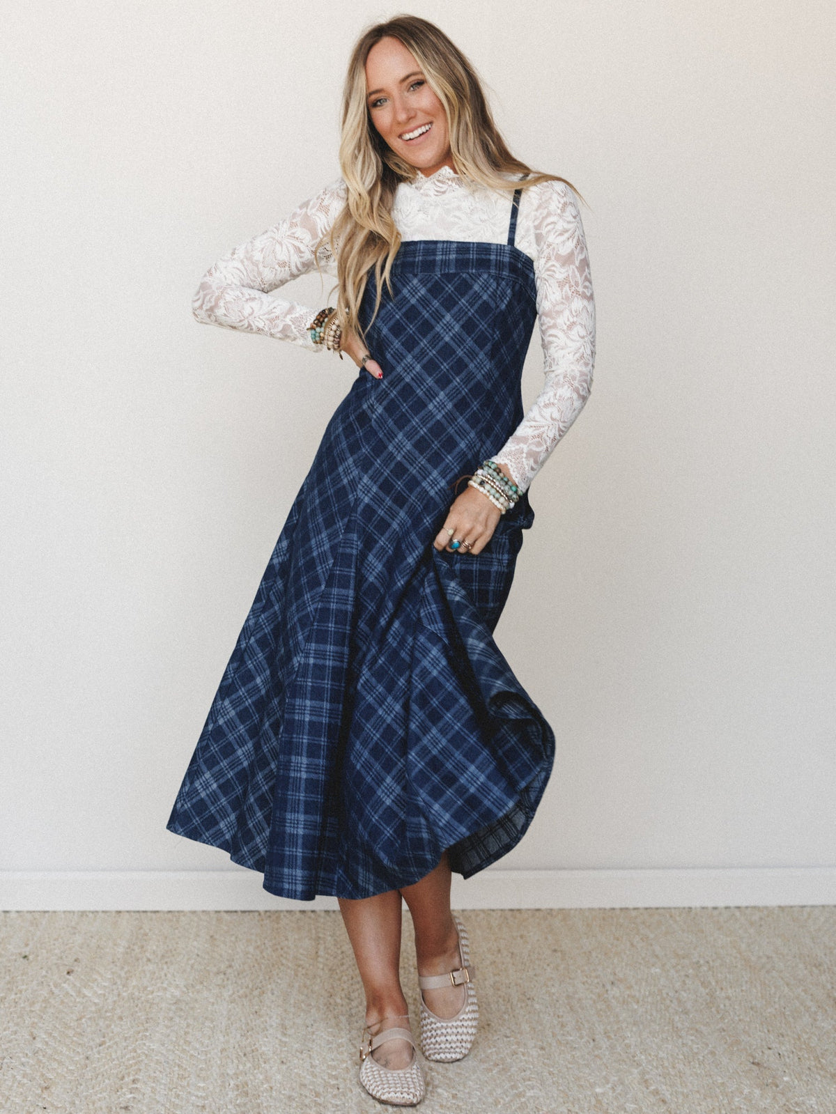 Country Fair Dress - Dark Denim