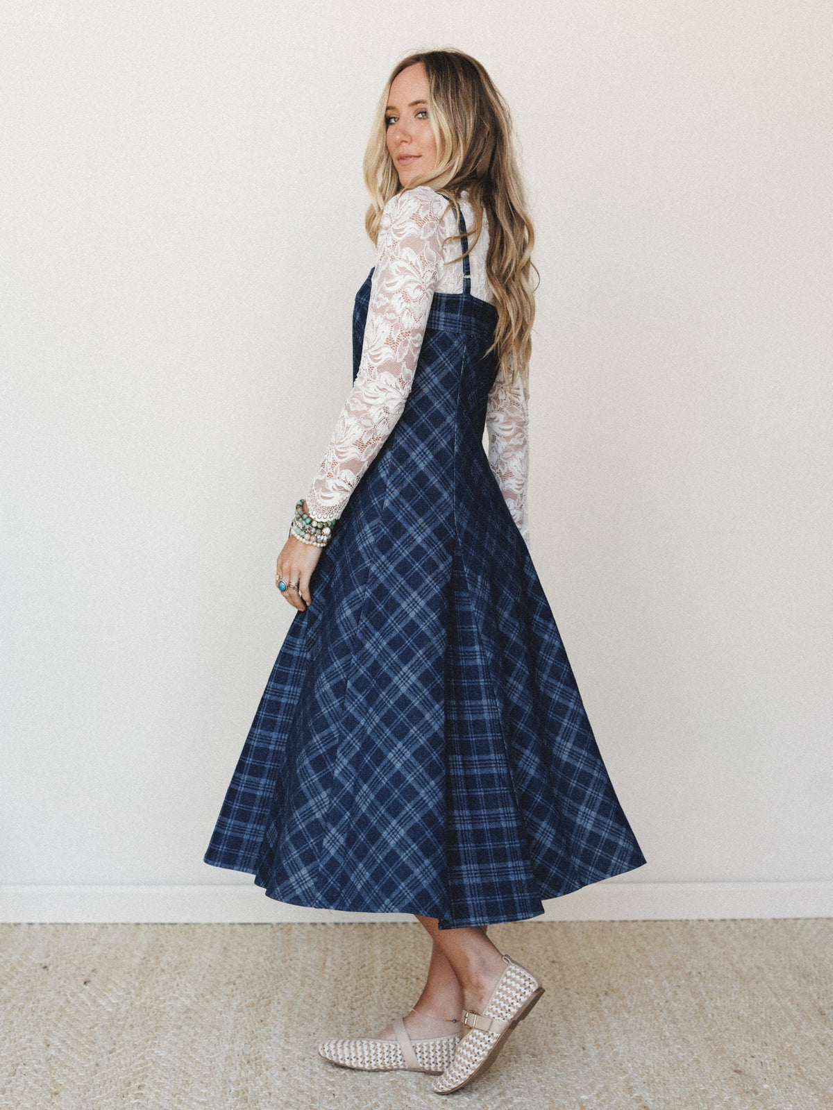 Country Fair Dress - Dark Denim