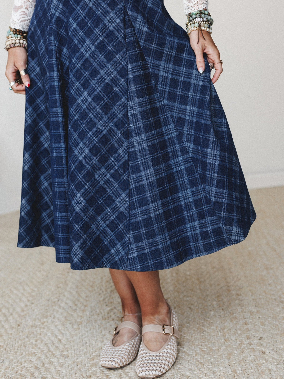 Country Fair Dress - Dark Denim