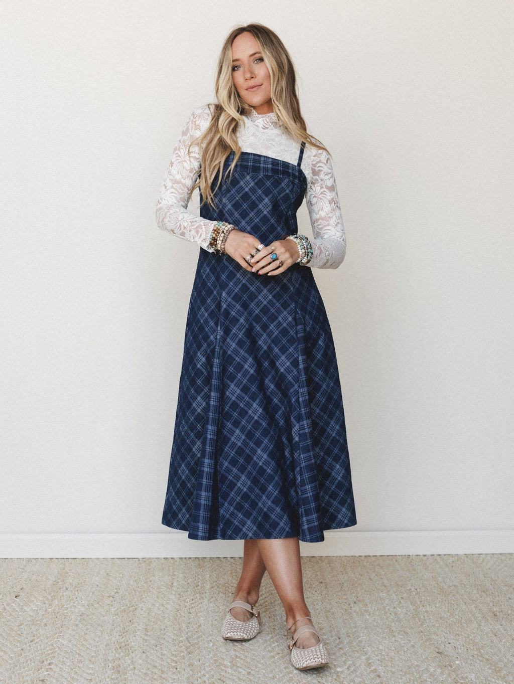 Country Fair Dress - Dark Denim