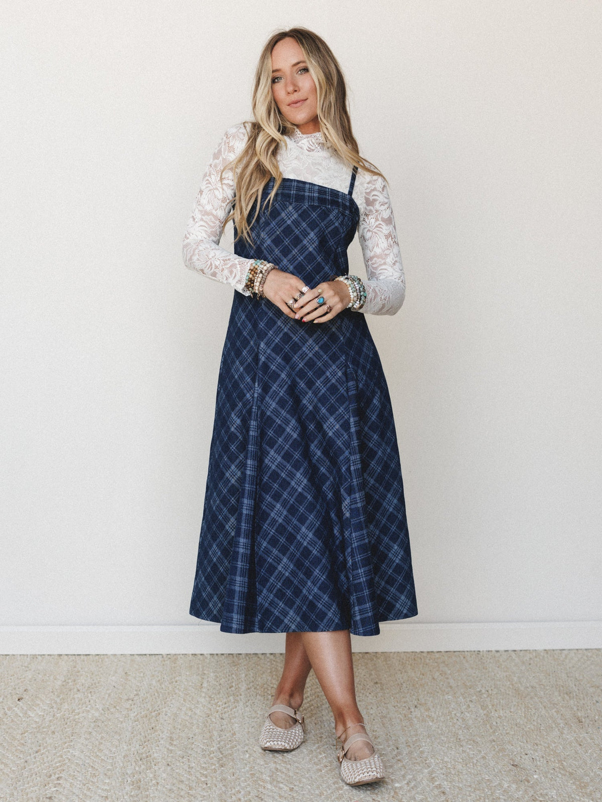 Country Fair Dress - Dark Denim