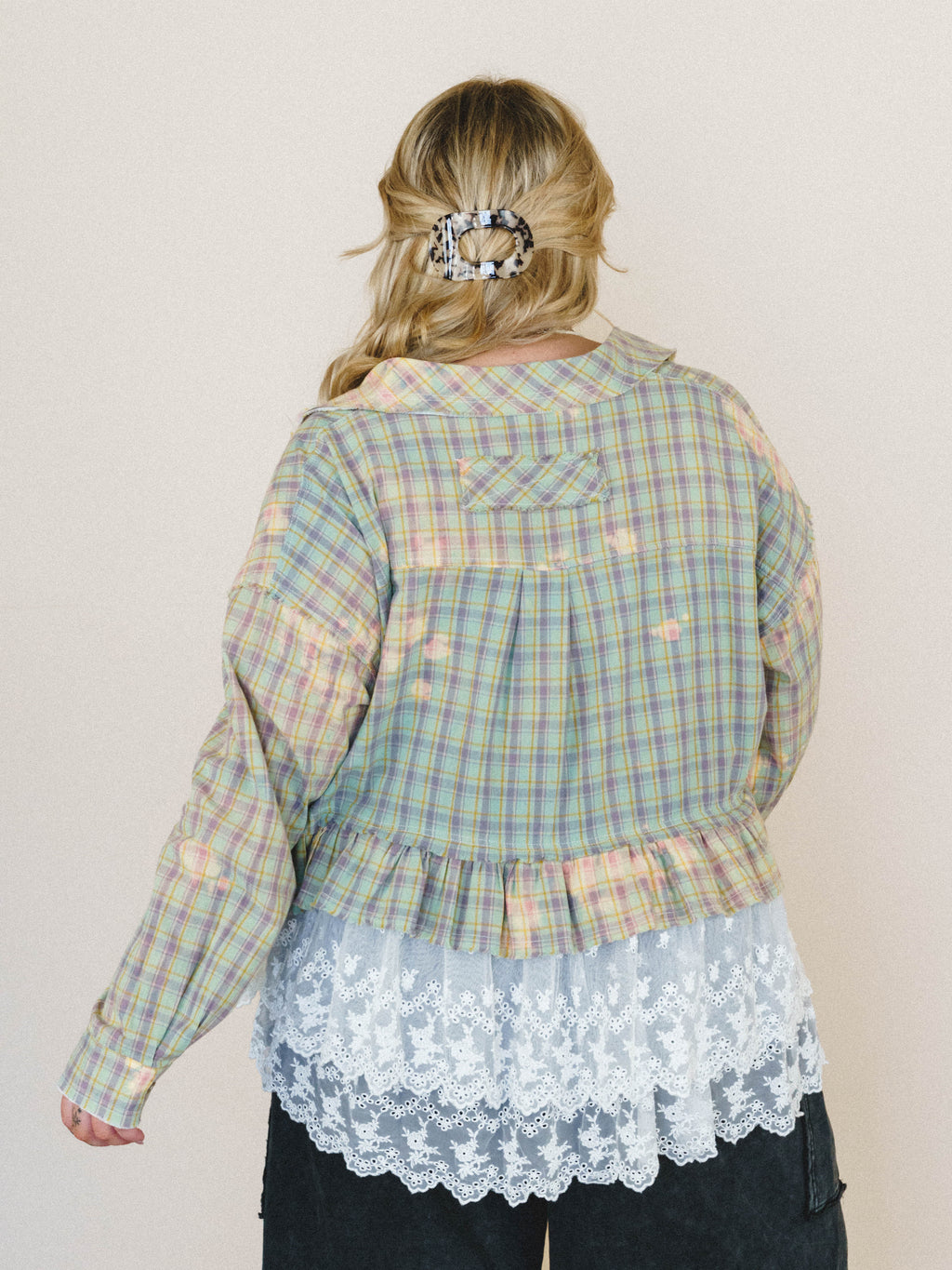 Vintage Rose Cascade Top - Natural Mauve Multi