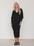 Harper Duster Dress  - Black