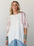 Sparking In Summer Tee - Pale Pink