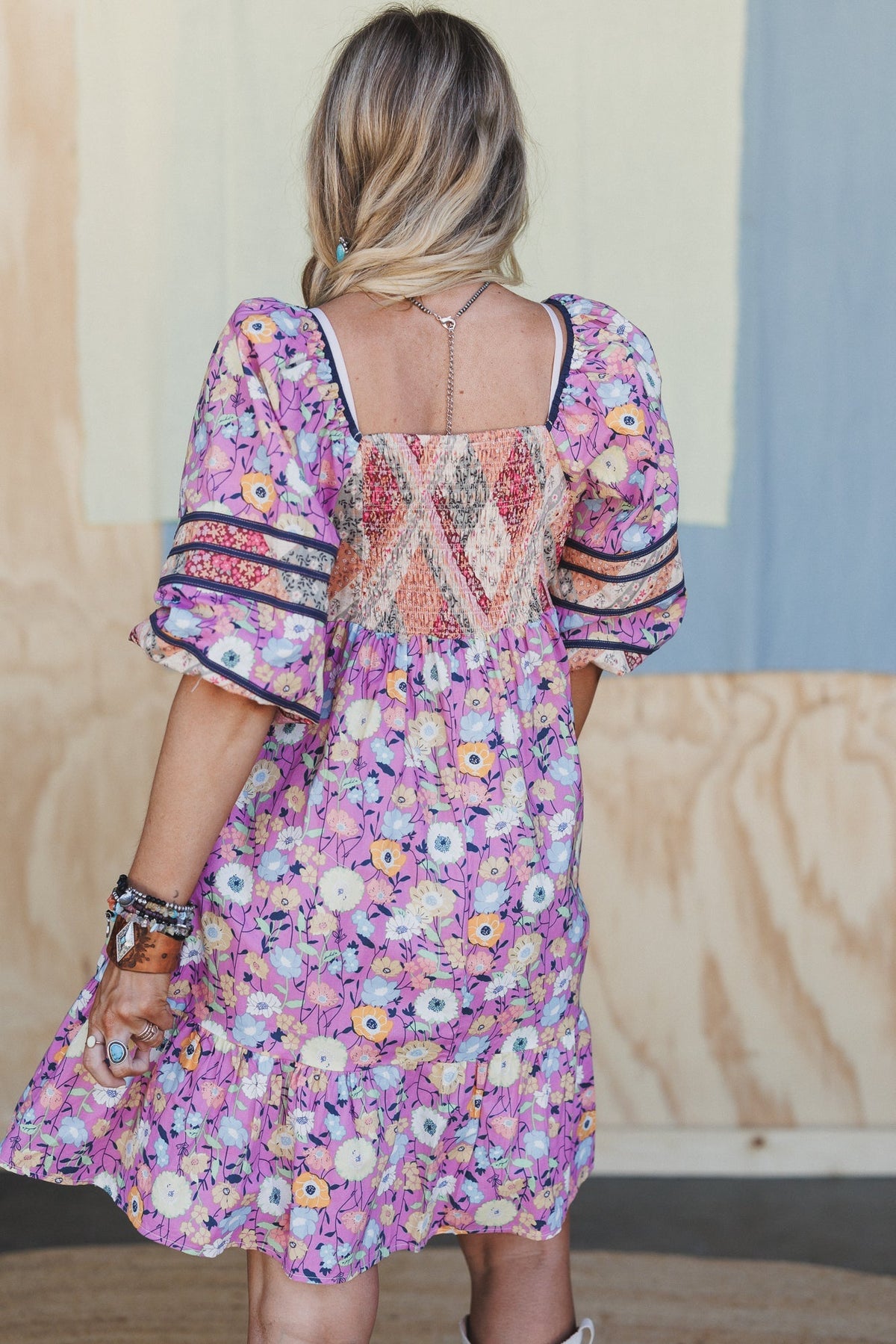 Beyond Boundaries Floral Dress - Lilac