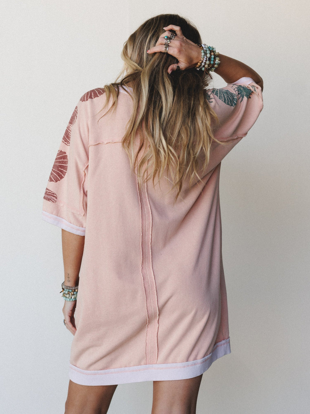 South Beach Sands Tee Dress - Blush