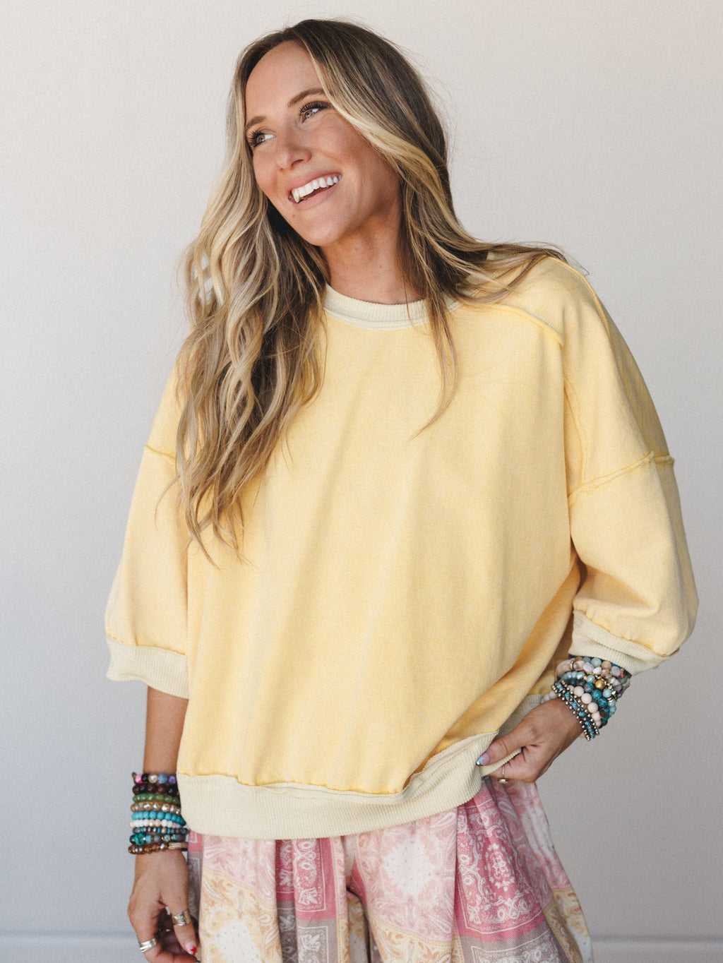 Sunlit Shore Top - Yellow