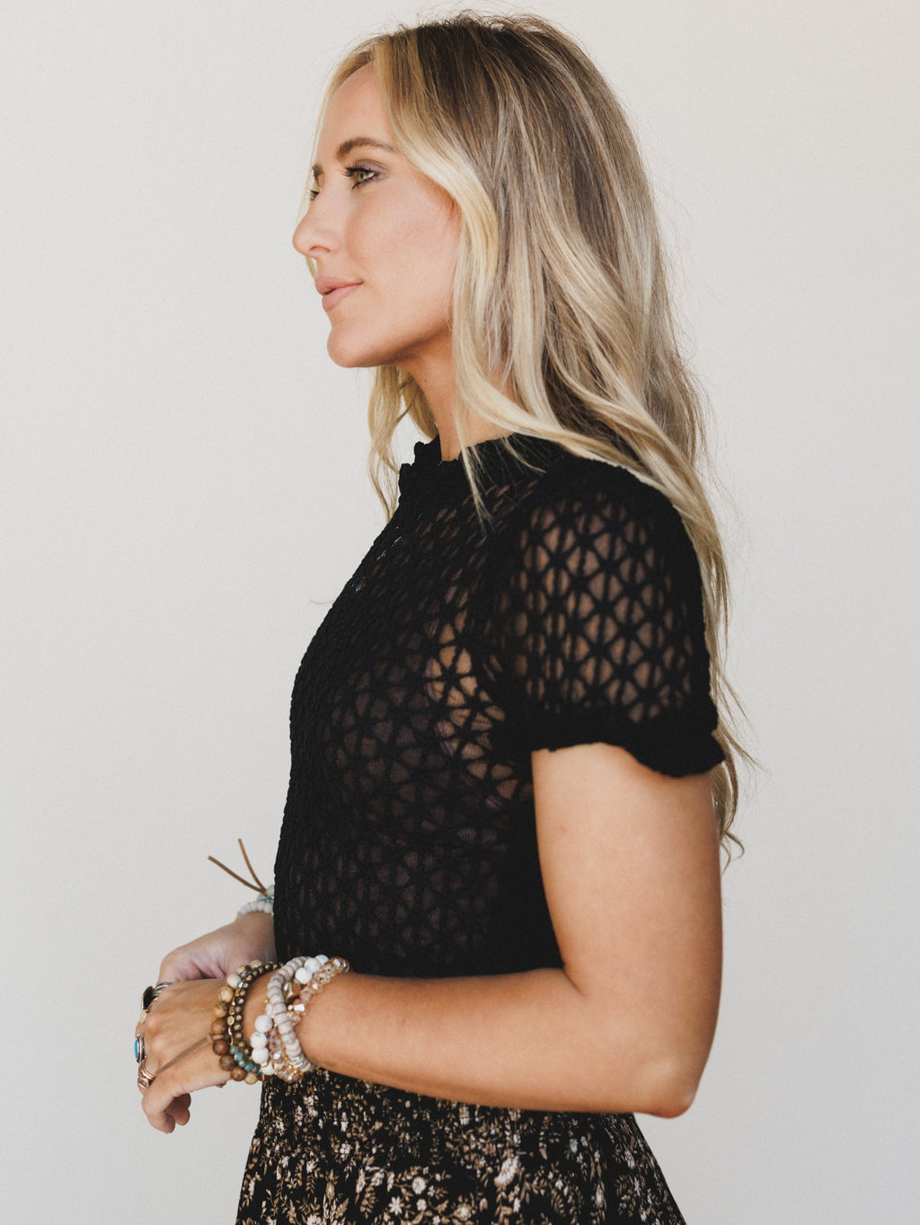 Hopeful Lace Top - Black