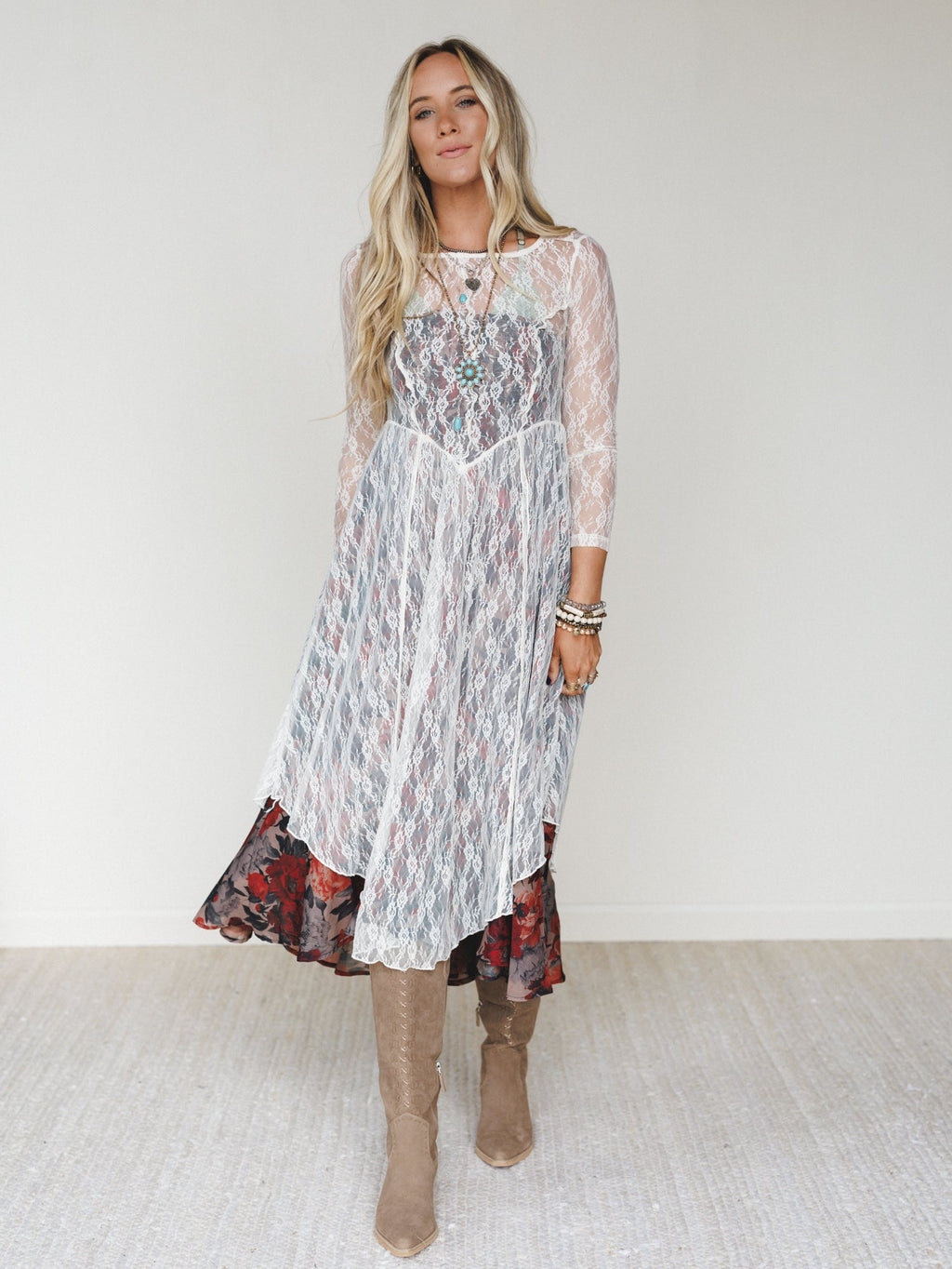 Sunstone Vale Dress - White