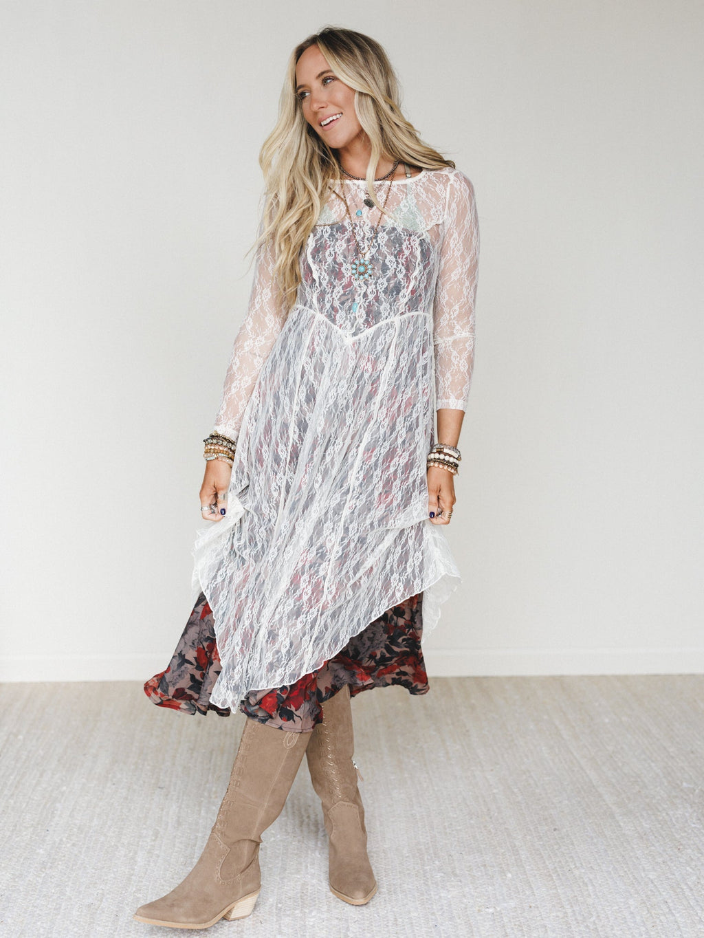 Sunstone Vale Dress - White