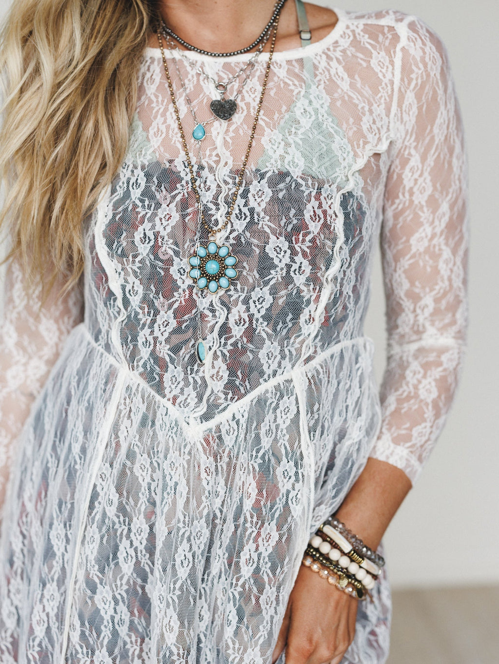 Sunstone Vale Dress - White