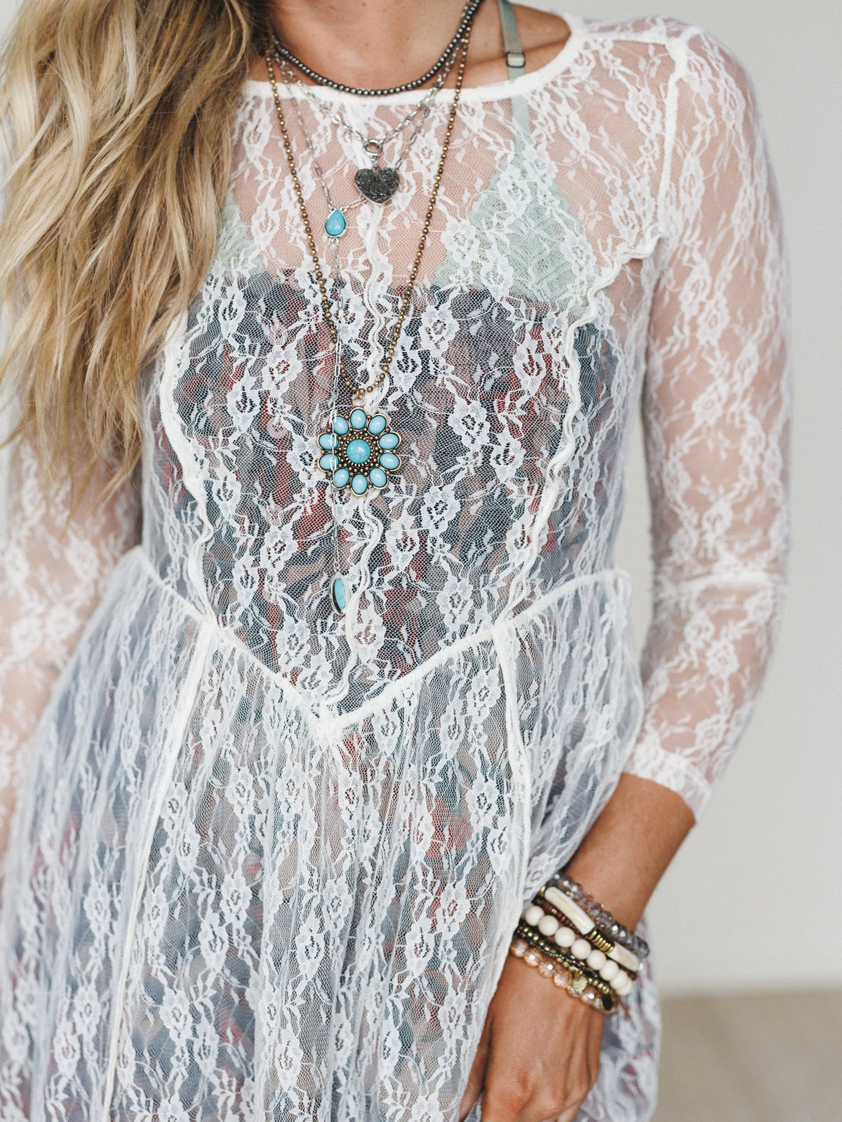 Sunstone Vale Dress - White