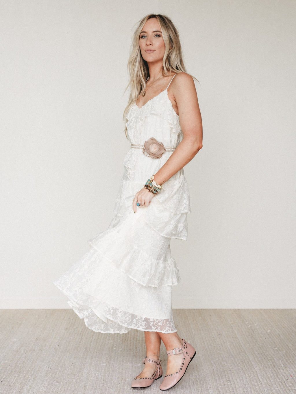 Poems And Stories Dress - Ecru