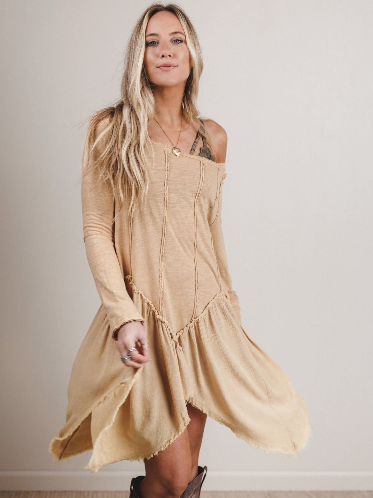 Full of Hope Dress - Biscuit - Pre Order
