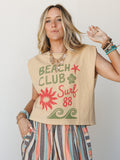 The Nest Beach Club Muscle Tank - Faded Mustard