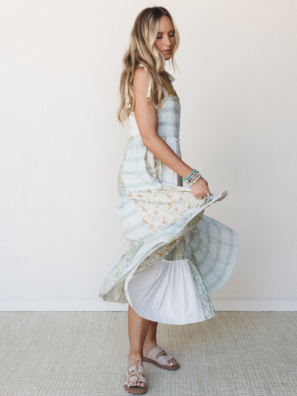 Patchwork Fantasy Dress  - Ivory Multi