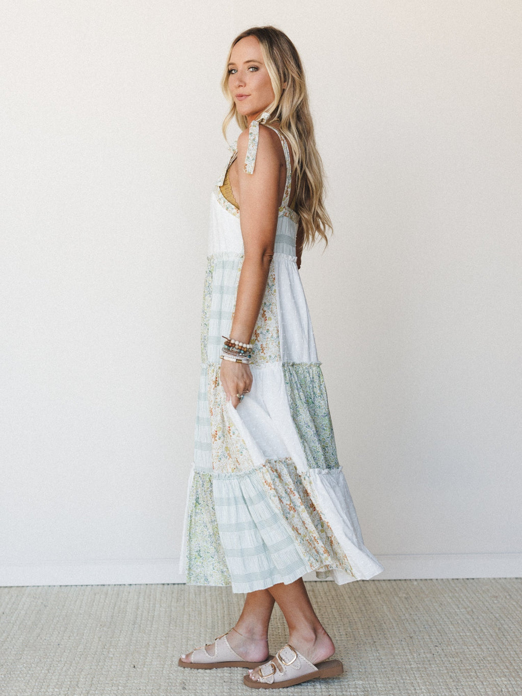 Patchwork Fantasy Dress  - Ivory Multi