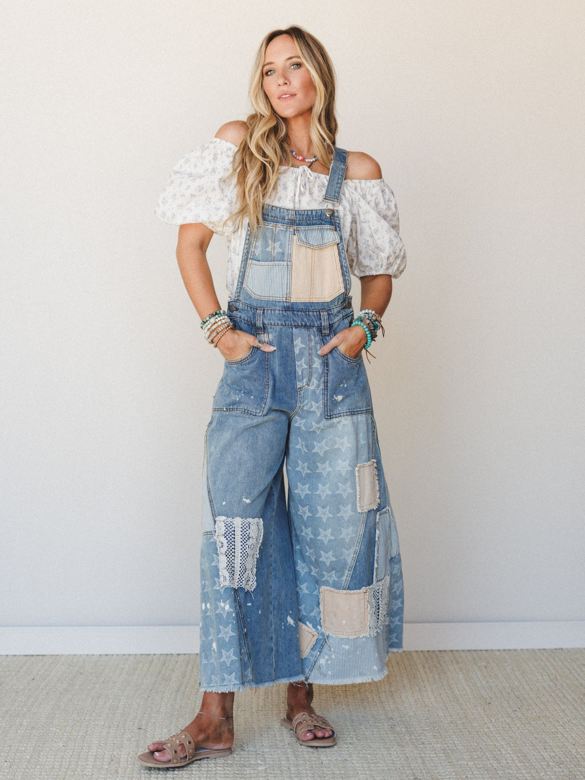 Garden Tale Blouse - Dusty Blue