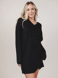 Winter Muse Sweater Dress - Black