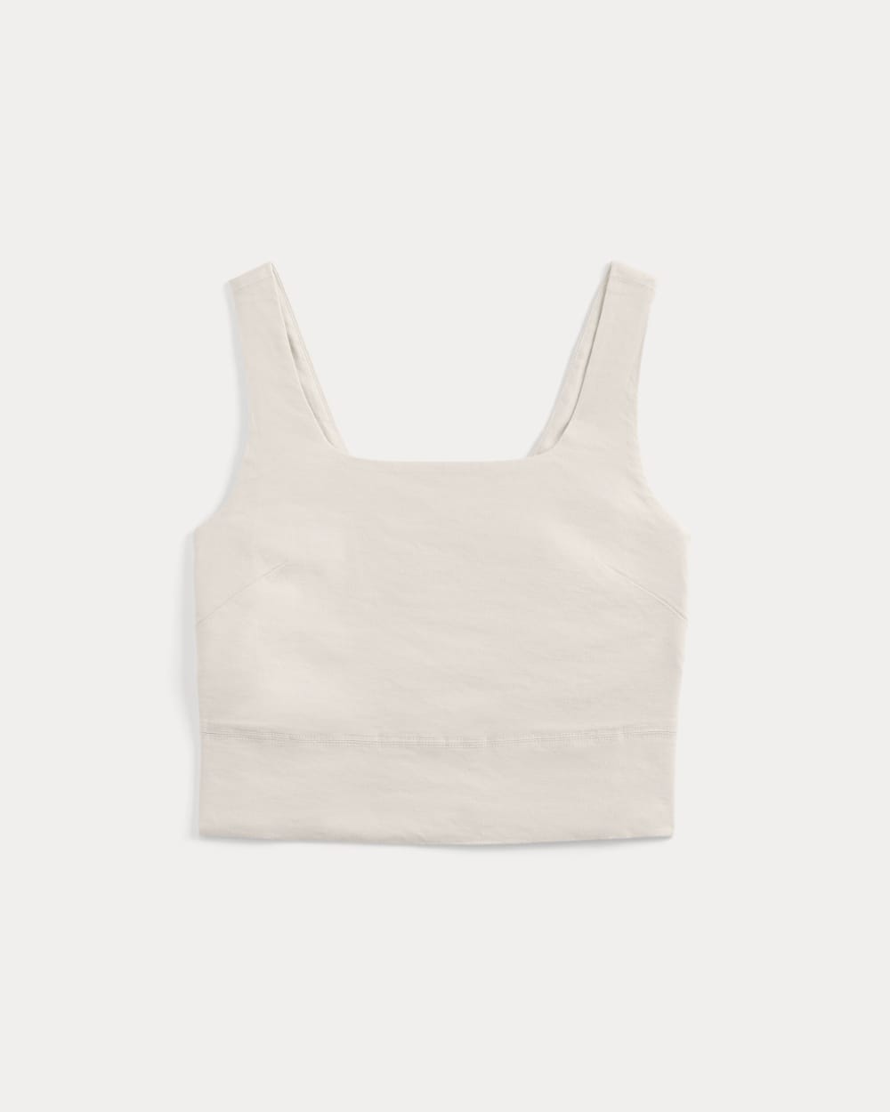 Square Tank in Stretch Linen | Birch